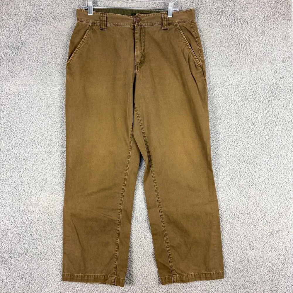 The North Face Pants Mens 32x28‎ Brown Cotton Khaki Straight Workwear Relaxed